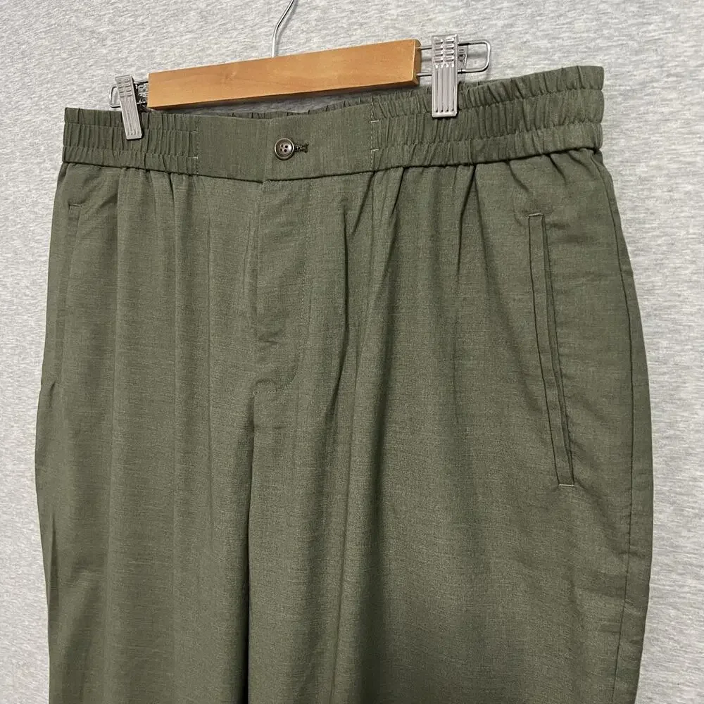 Harry Brown‎ London Pants Mens 38R Bamboo Viscose Blend Stretch Elastic Waist